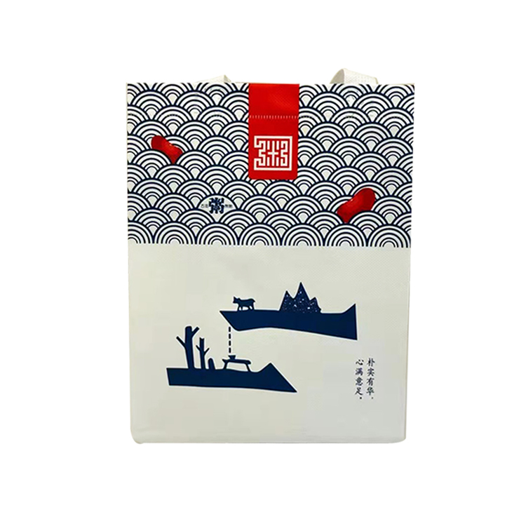 Membrane waterproof non-woven bag environmental protection and waterproof catering porridge portable bag