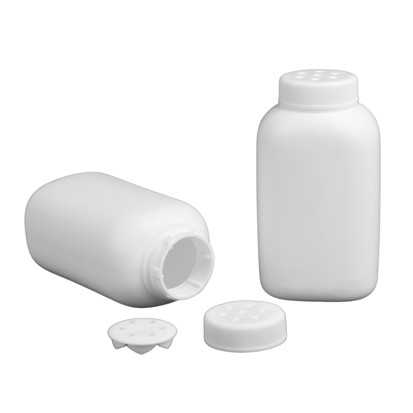 hdpe square plastic bottles for powder, 80ml plastic powder container, dry powder container