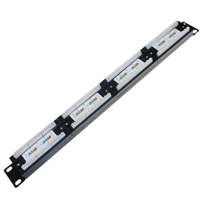 Aipeng с keystone jack неэкранированный 24 порта 1U сети Cat5e утф коммутационная панель
