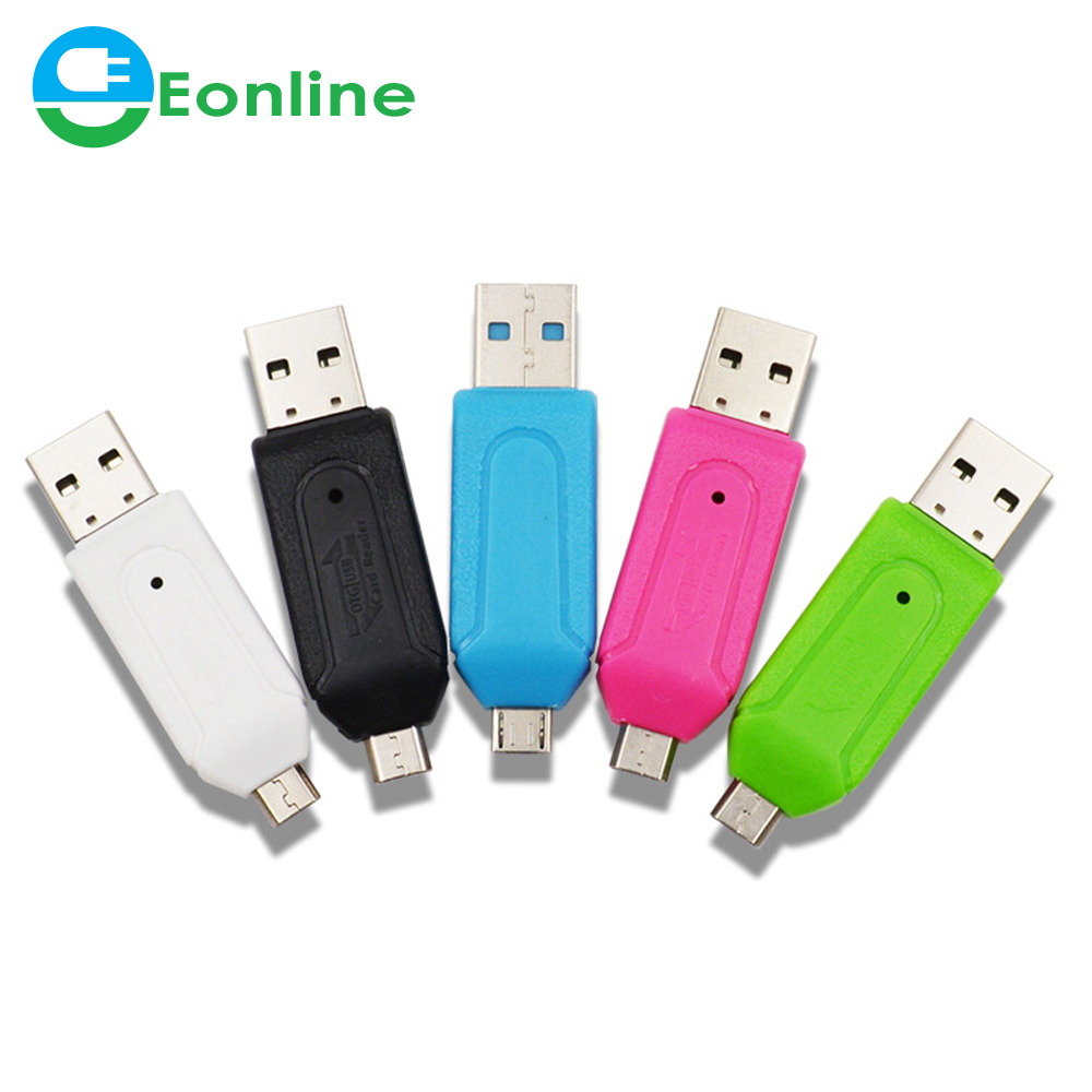 2in1 Micro USB OTG кард-ридер Универсальный USB TF/SD кард-ридер для мобильного телефона заголовки расширения памяти SD карта адаптер для ПК на базе Android