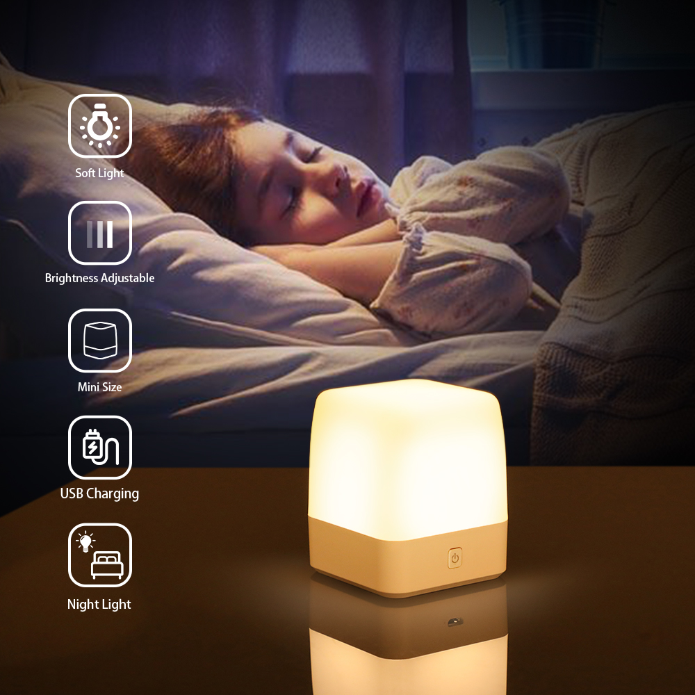 Custom Two Light Color 500mah Kids Rechargeable Decorative Led Small Night Light for Children Kids