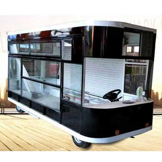 Multi functional wide output range Long working life food truck bus/food truck vintage exhibited at Canton fair