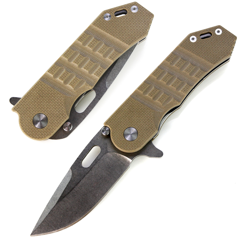 High quality folding pocket knife camping knife with G10 handle