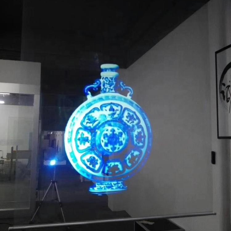 1:1 формат и без портативной 3d клейкой голографической прозрачной задней проекции экрана пленка оконный дисплей пленка