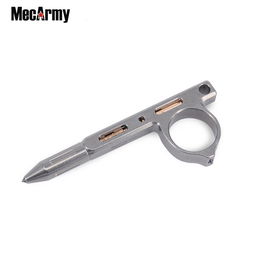 Титановая тактическая ручка MeacArmy TPX20, ручка EDC для самообороны