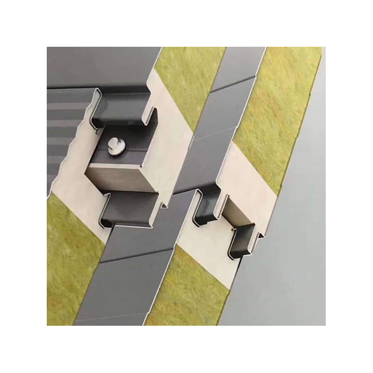 Водонепроницаемая промышленная перфорированная сэндвич-панель Rockwool