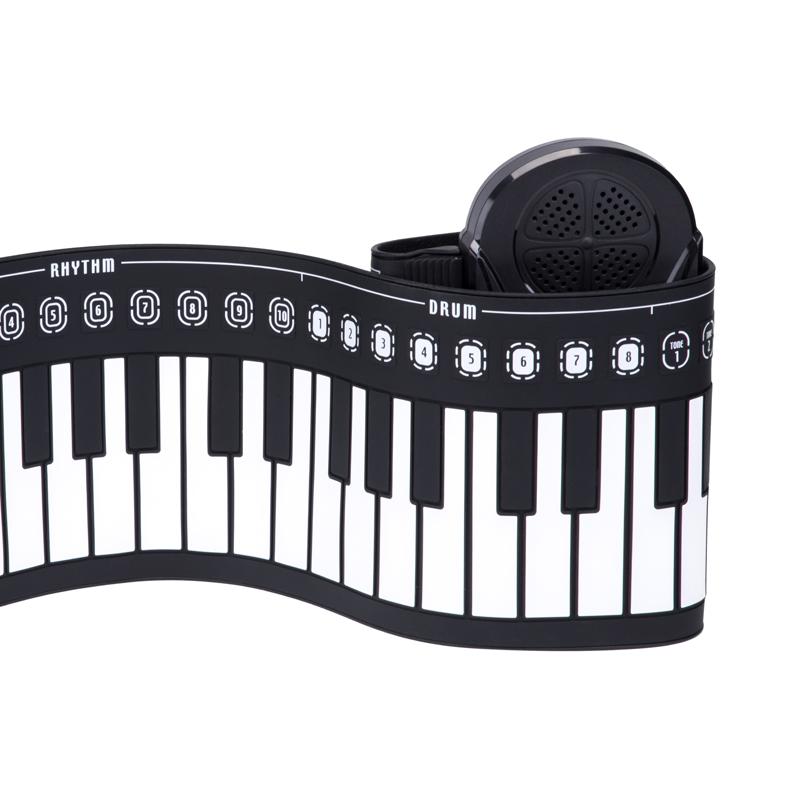 Flexible electronic keyboard piano 49-key digital midi roll up piano
