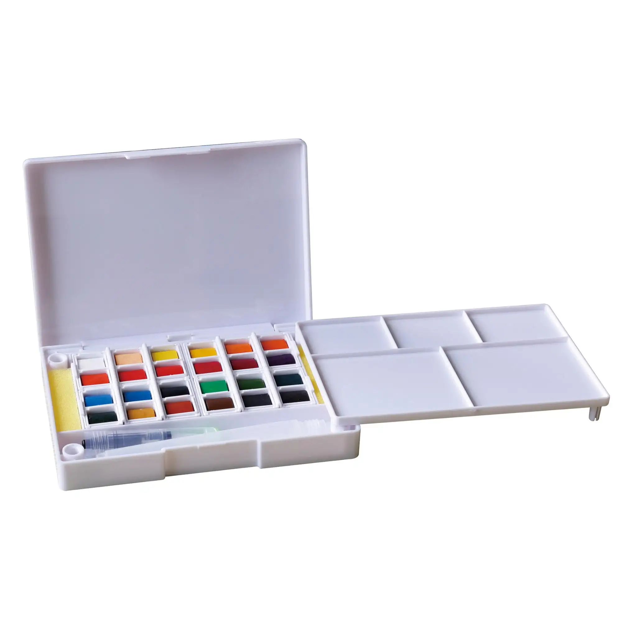 Superior 12/24/36/48/60/72 colors solid watercolor paint with watercolor paint brush watercolor sets