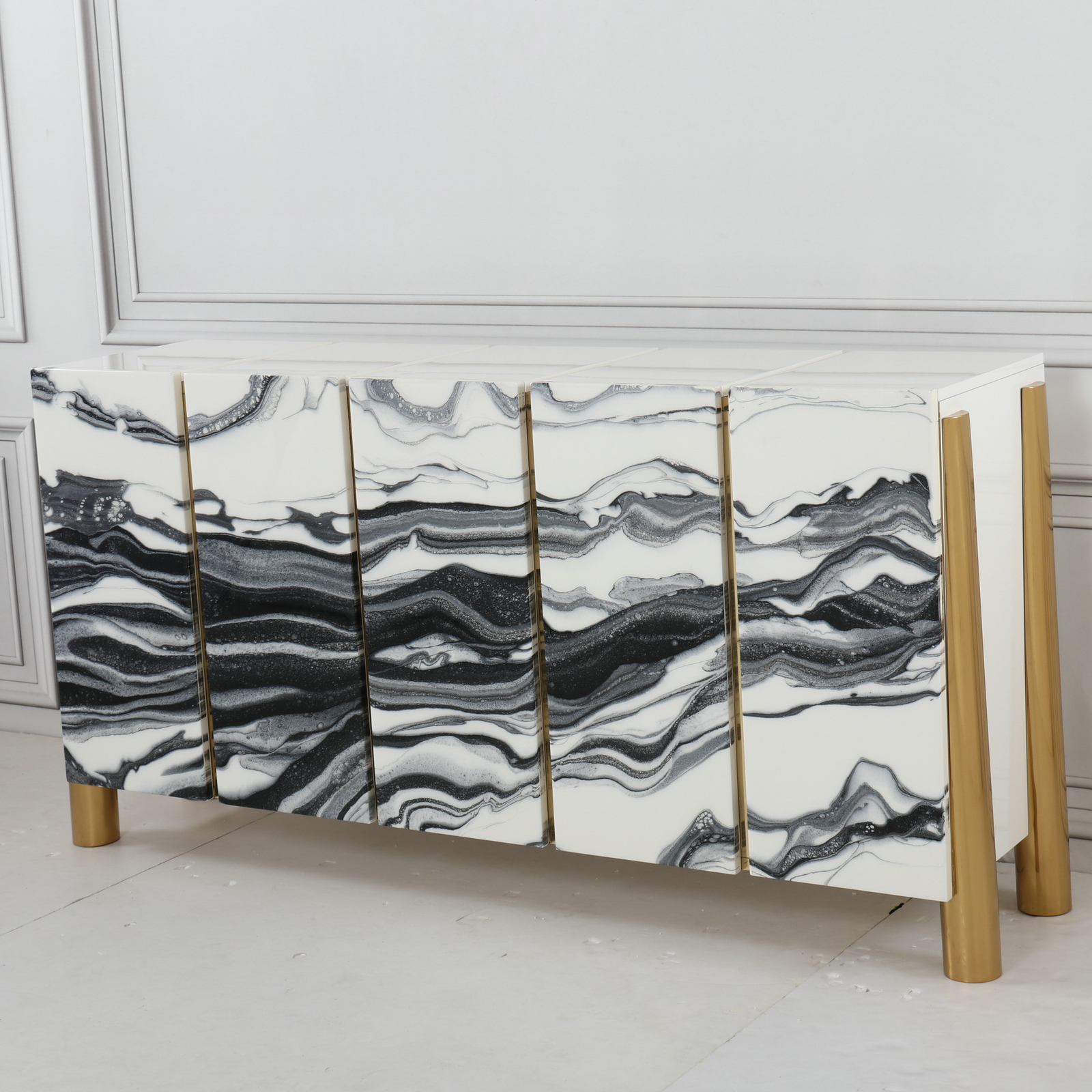 Modern Woods Living Room Cabinets Foshan Furniture Factory Maker