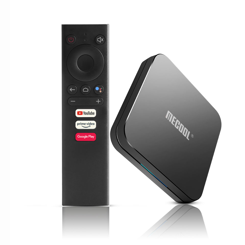 2020 MECOOL KM9 PRO Классический 2G/16G Голосовое управление Google Chromecast ATV Android 10,0 4K ТВ Декодер каналов кабельного телевидения
