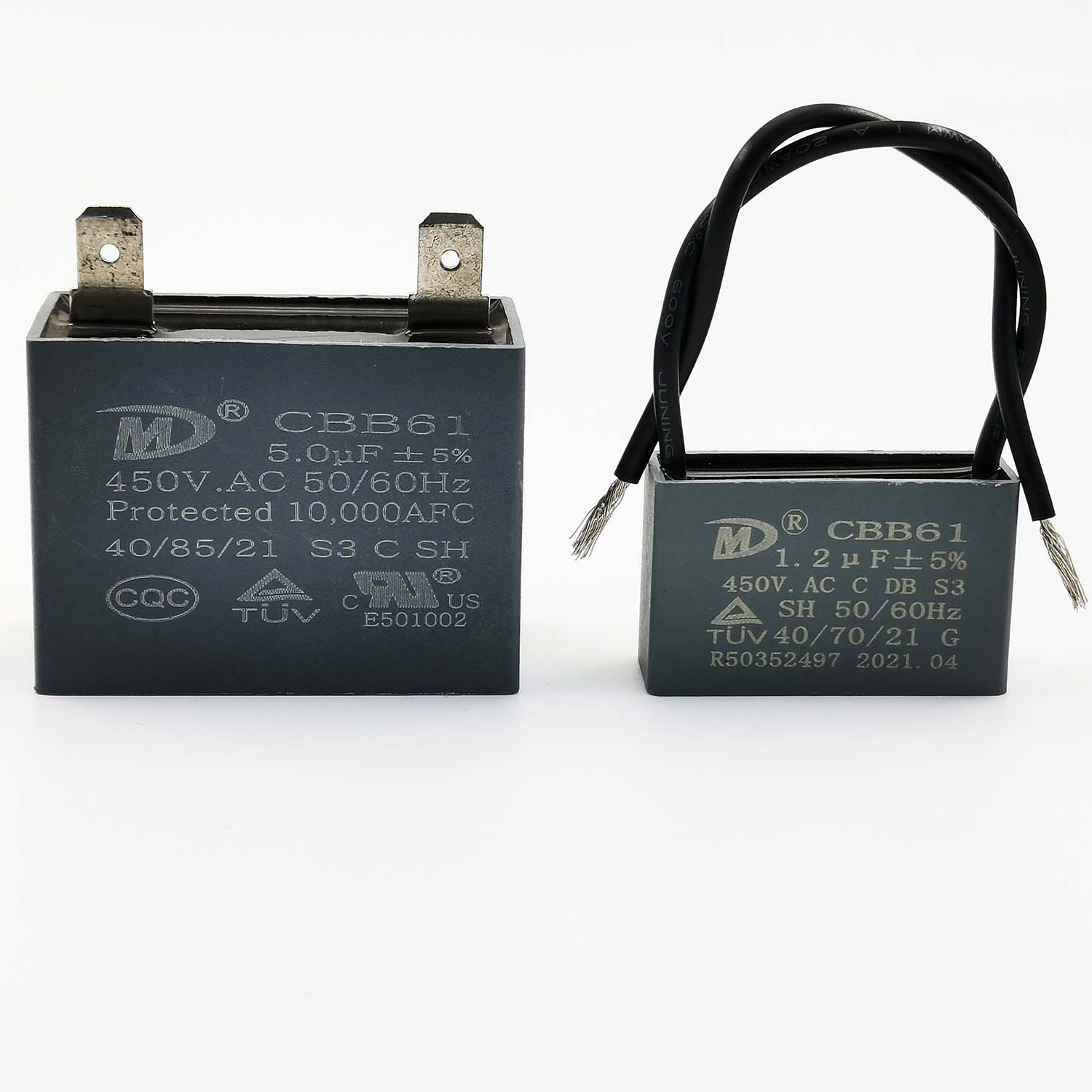 Оптовая продажа, пусковые конденсаторы двигателя переменного тока 3 мкФ 250v CBB61 с клеммой