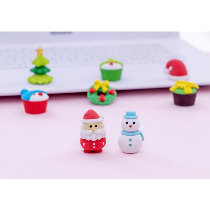 Creative Stationery Cartoon Santa Claus One Suit Kids School Supplies Kawaii Drafts For Merry Christmas Gifts