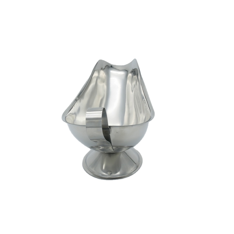Hot sell stainless steel cow gravy sauce boat