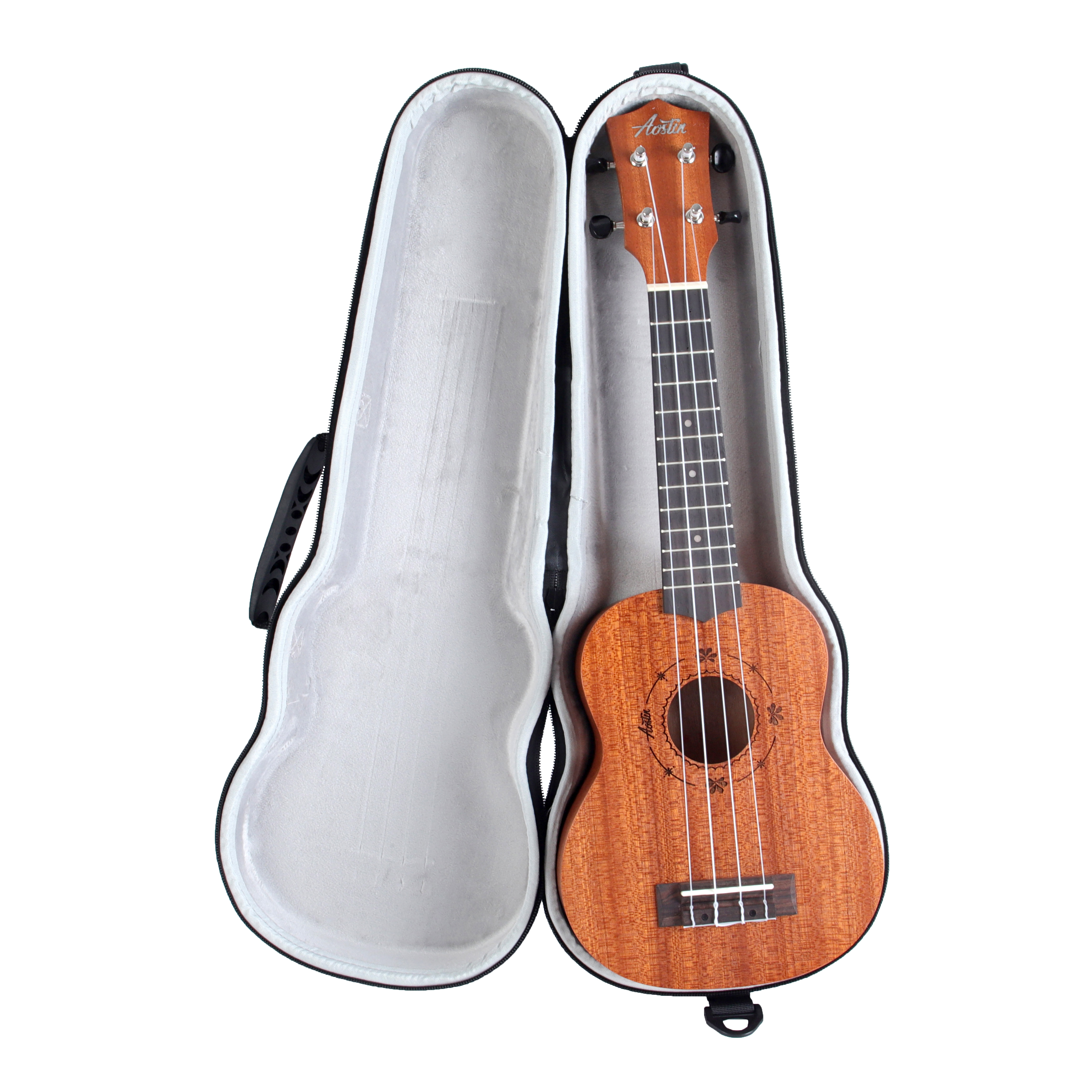 Customized Logo Shockproof 54*21*8Cm EVA Ukulele Bag Case Small Guitar Storage Bags