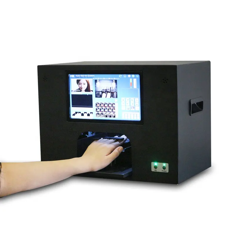 White Mobile Nail Art Printer V11- Portable Nail Painting Machine for Home Usage Nail Salon