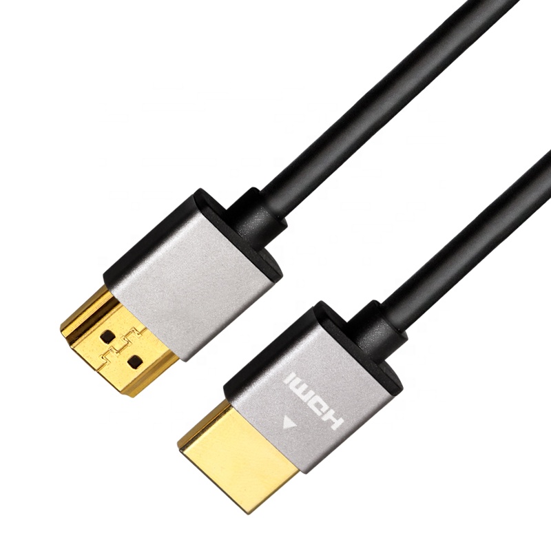 Posh Shine 3D 4K UHD18Gbps Ultra slim high speed hdmi cable hdtv ethernet OEM/length customized manufacture wholesale price