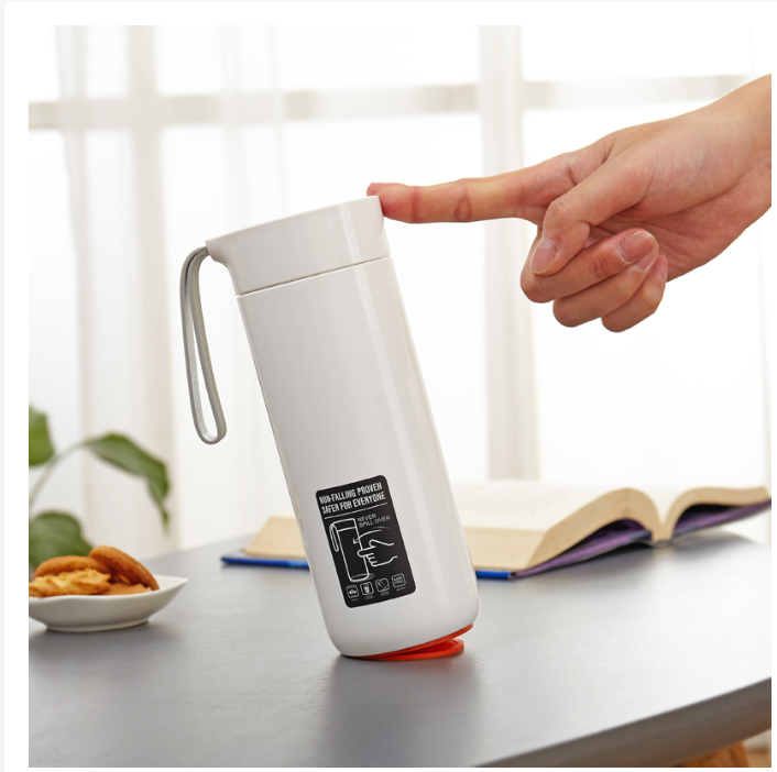 Double Wall Vacuum Insulated Stainless Steel Suction Water Bottle Travel Coffee Mug creative 2023 gifts coffee-mate