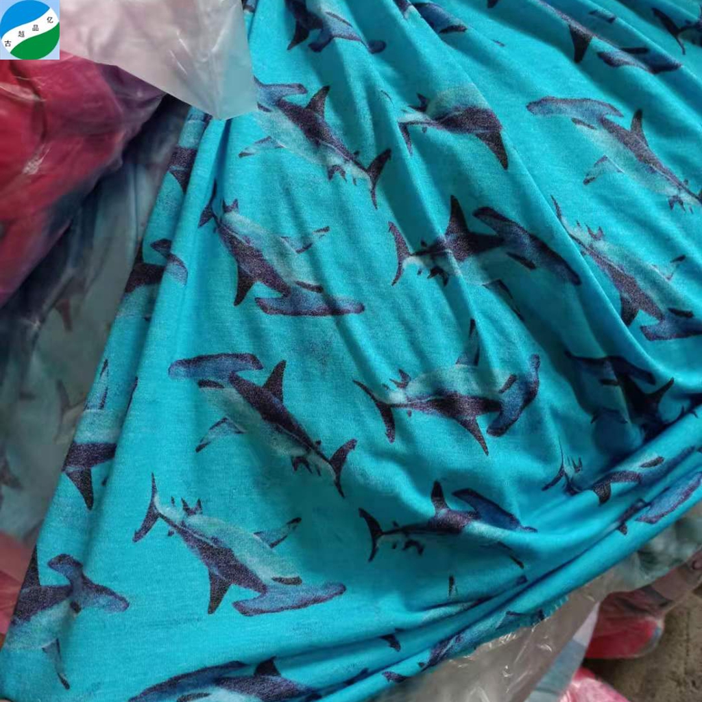 2021 hot selling cotton spandex jersey print stock lot fabric many beautiful design in keqiao warehouse fabrics