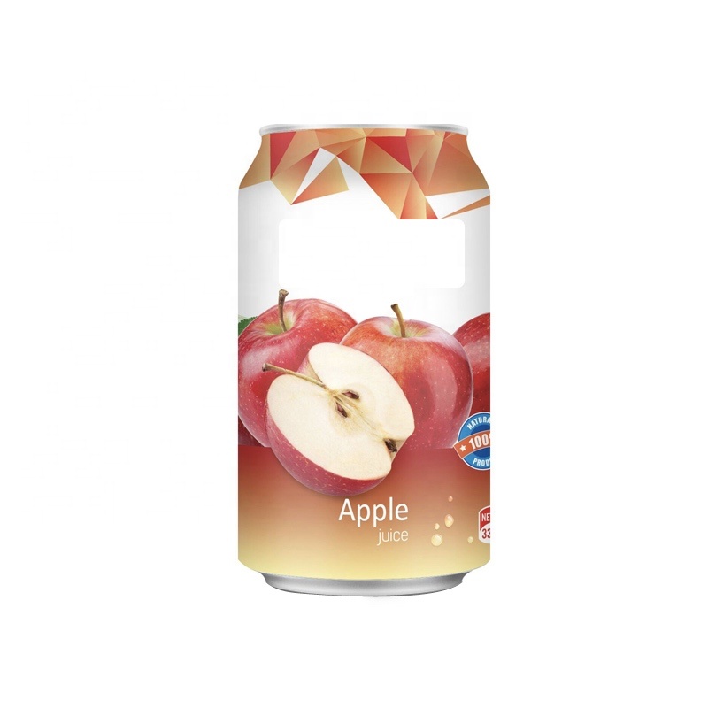 Fruit Flavor Instant Soft Drink 330ml apple juice Aluminum Can