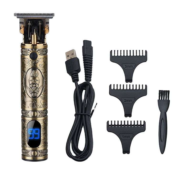 Cheap Electric Shop Hair Cut Machine Men Cordless LED Hair Trimmer
