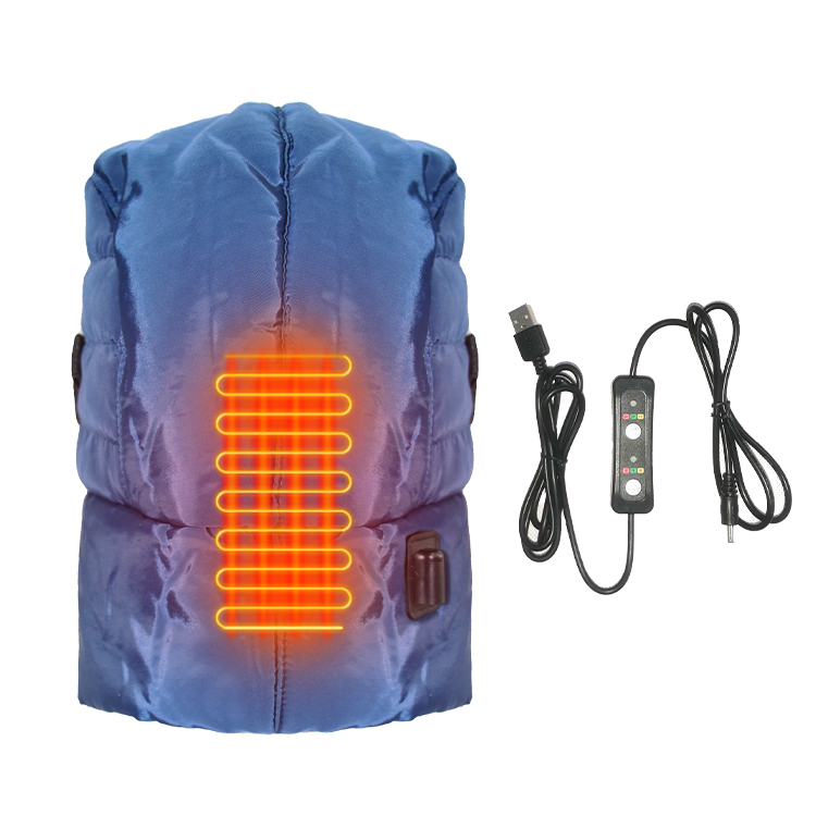 Custom winter windproof rechargeable battery operated intelligent thermal heat electric hat with face mask Ear flap