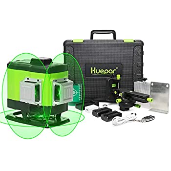 Самонивелирующийся лазерный уровень Huepar 503DG, многоуровневый нивелир для пола с 12 линиями для плитки, с дистанционным управлением и жесткой переноской