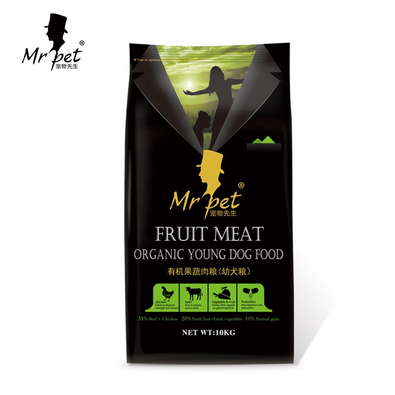 Oudi brand Mr.pet series vegetable and fruit organic puppy dog food dry pet