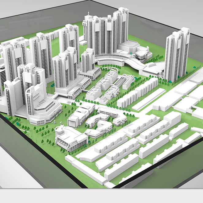 Commercial building model for sell , architectural maquette