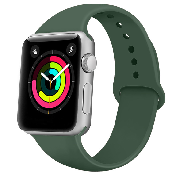 For i watch 44mm designers wristbands rubber silicone smart iphone watch bands for apple watch series 6 strap