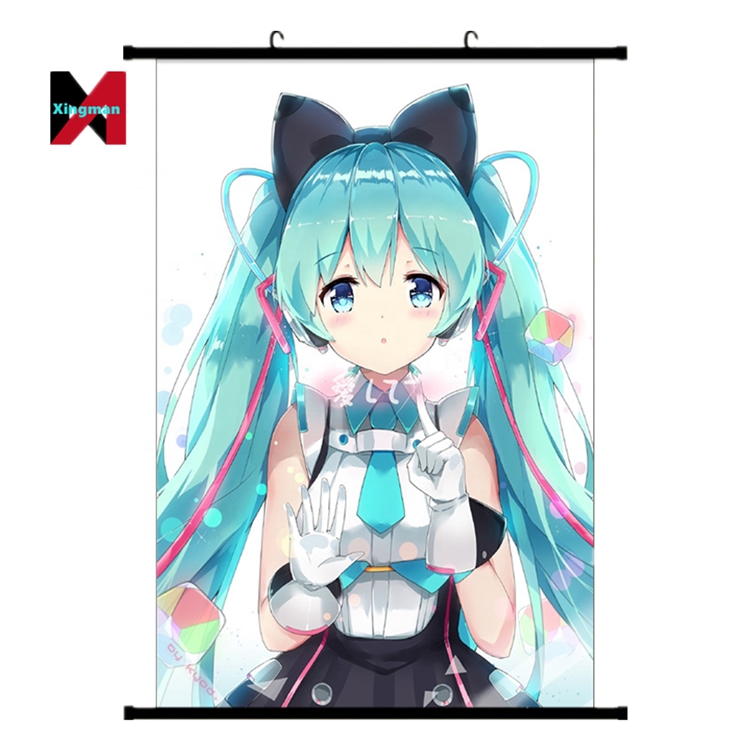 2022 Hatsune подвесная картина Miku аниме постер прокрутка аниме Экспо горячая Распродажа Amazon источников оптовая продажа VOCALOID