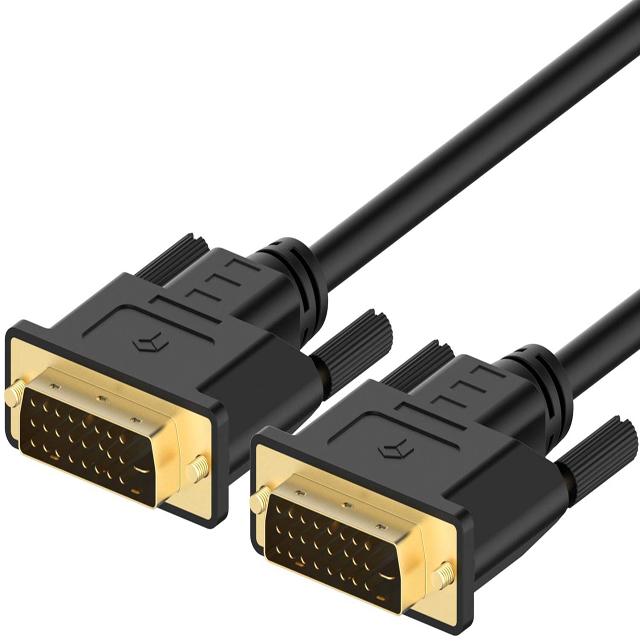 Заводская цена 1 м черный кабель dvi-dvi 24 + 1 штекер-штекер