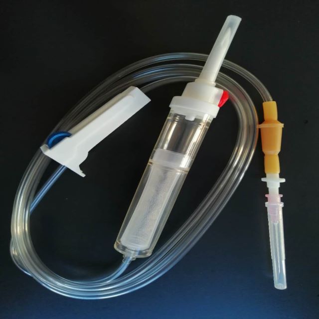 Одноразовый набор для переливания крови CE & ISO iv, медицинский набор для инъекций с иглой