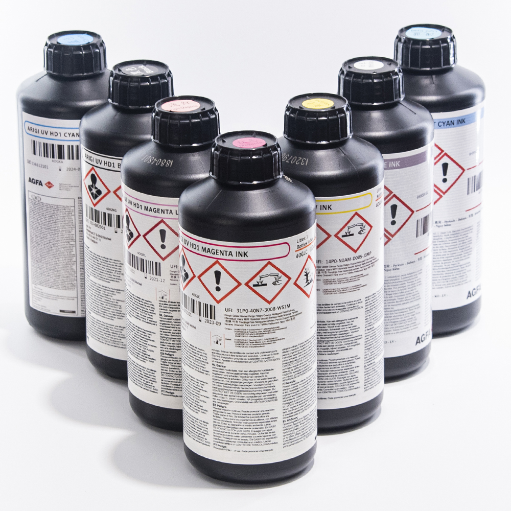 Factory Direct Selling Original Belgian Agfa UV Ink For Industrial Printhead With Yellow Color AGFA UV Ink