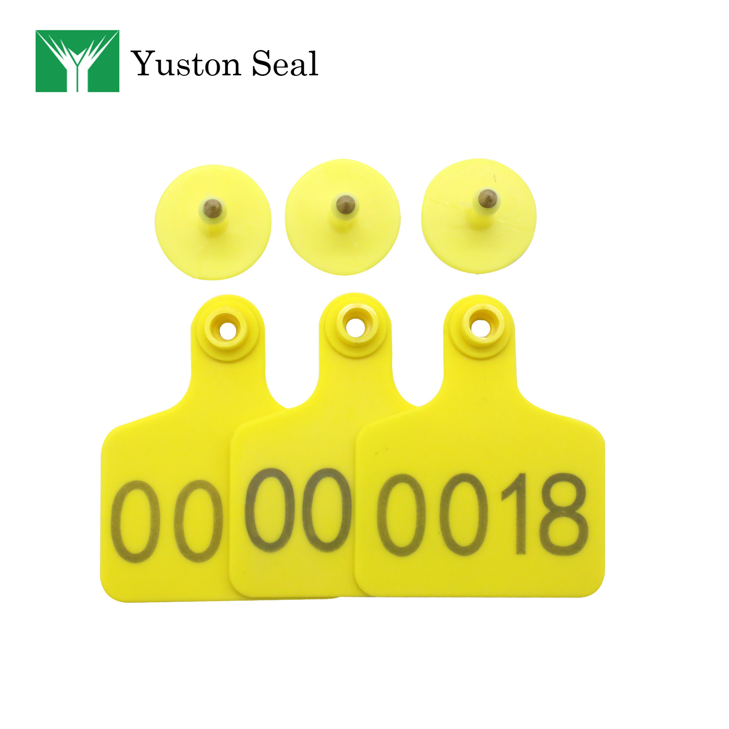 YTET 014, Ушная бирка с лазерной печатью, серийный номер