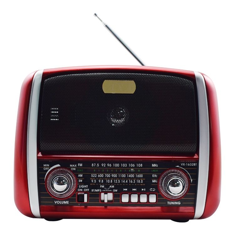 Оптовая продажа перезаряжаемые коротковолновый радиоприемник FM/AW/SW 3-полосный ностальгия радио с поддержкой USB, SD карт памяти, MP3 плеер