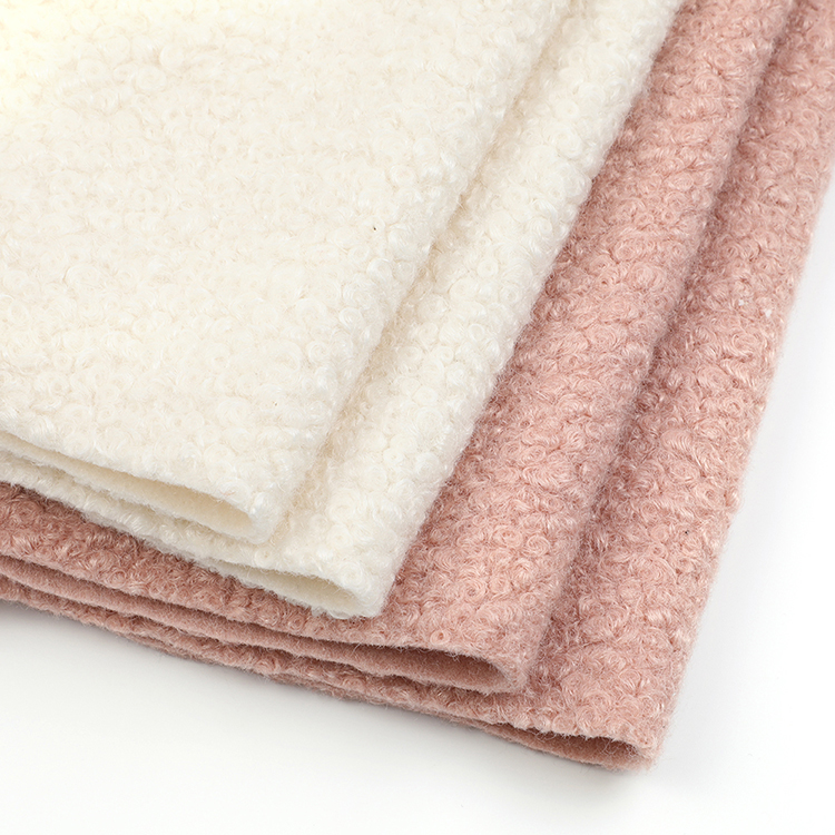 Wholesale super soft cheap wool polar sherpa boucle fleece fabric