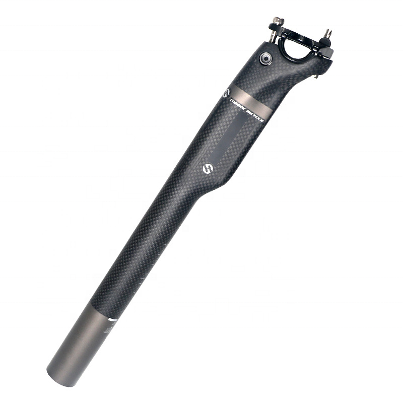 Seatpost Fiber MTB Seatpost Ultralight Adjustable Bicycle 3K Carbon Seatpost 27.2/30.8/31.6mm For Bike