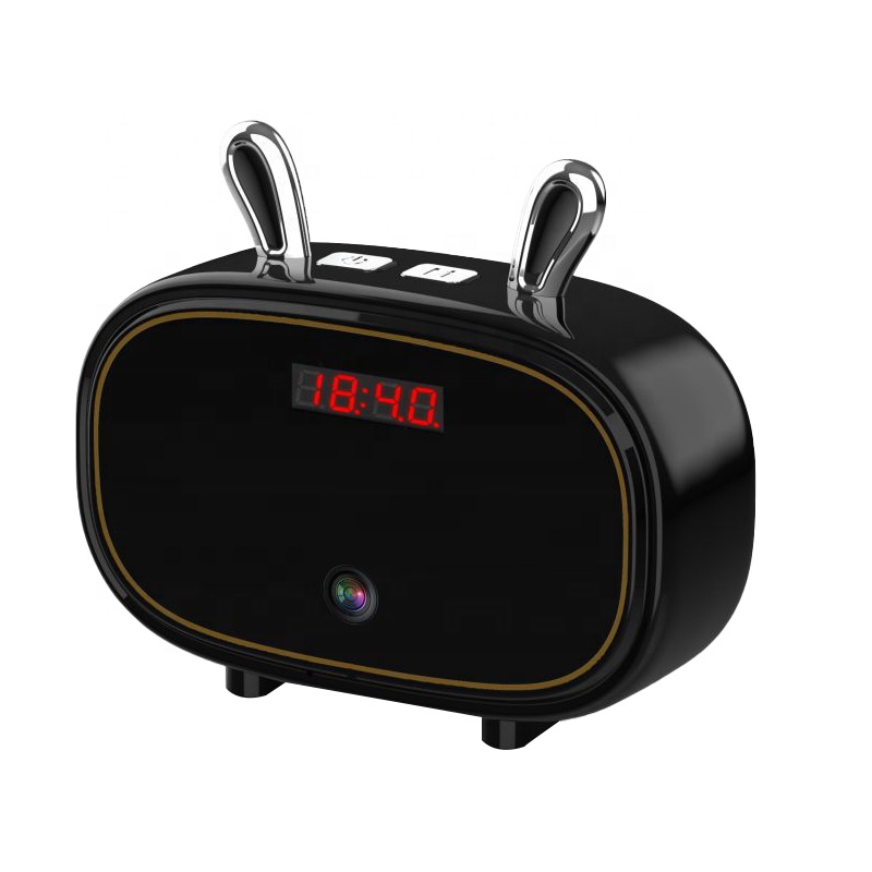 MIini Micro Spy Camera Clock Watch Hidden Wifi Wireless Charger Camcorders Secret With Audio and Video Recorder Bluetooth Music