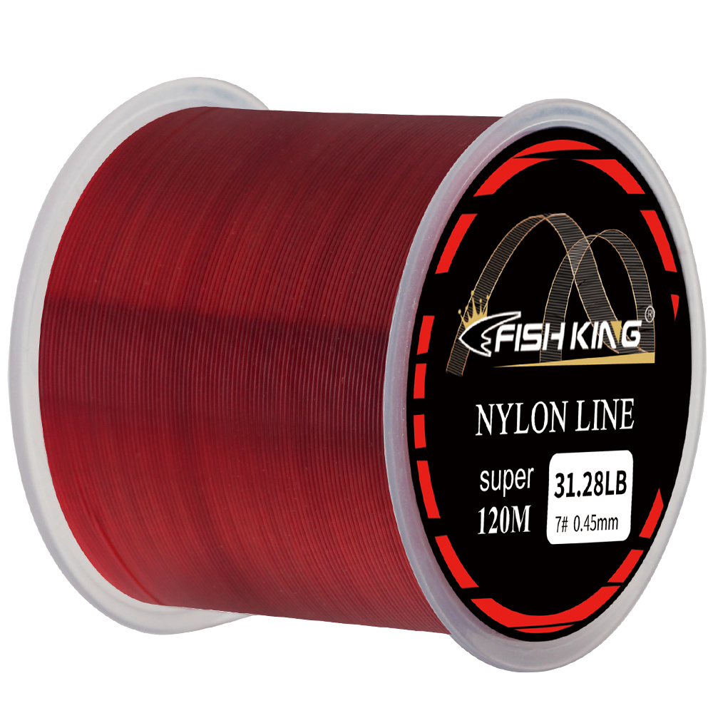 FishKing Ready Stock N1-N8 Customized Cheap 120M Fishing Line Nylon Monofilament Nylon Fishing Line