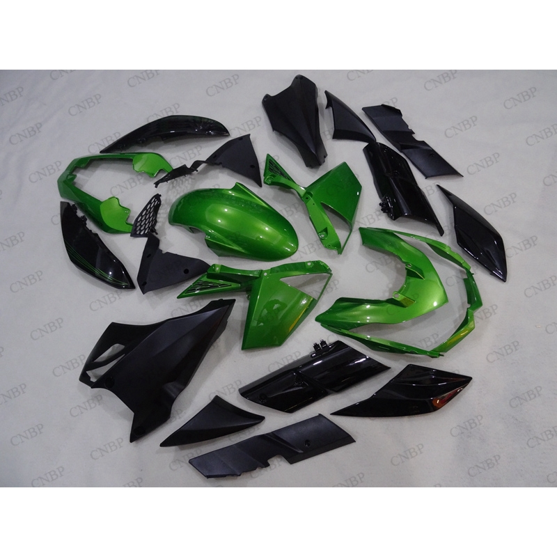 Обтекатель из АБС-пластика для Kawasaki Z1000 2011, 1000, 2010, Z1000 2010-2013, уличный выпуск, обтекатель из АБС-пластика, зеленый, черный