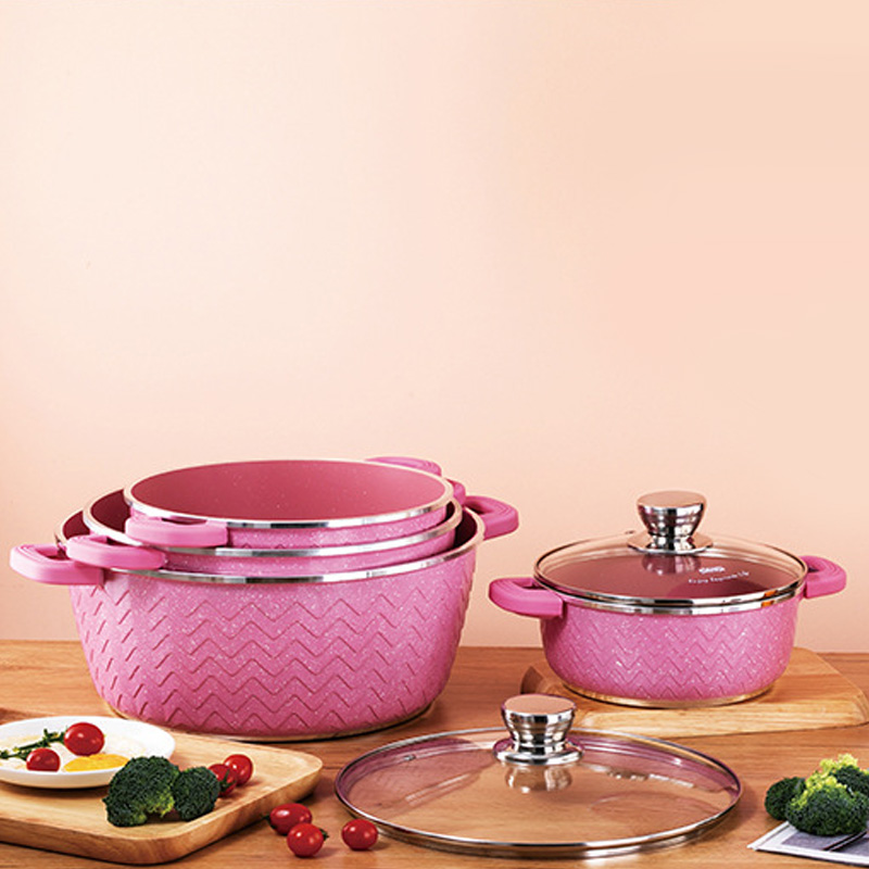 New Item Aluminum Cookware Set Large Noodle Cooking Pot Set Pasta Pots