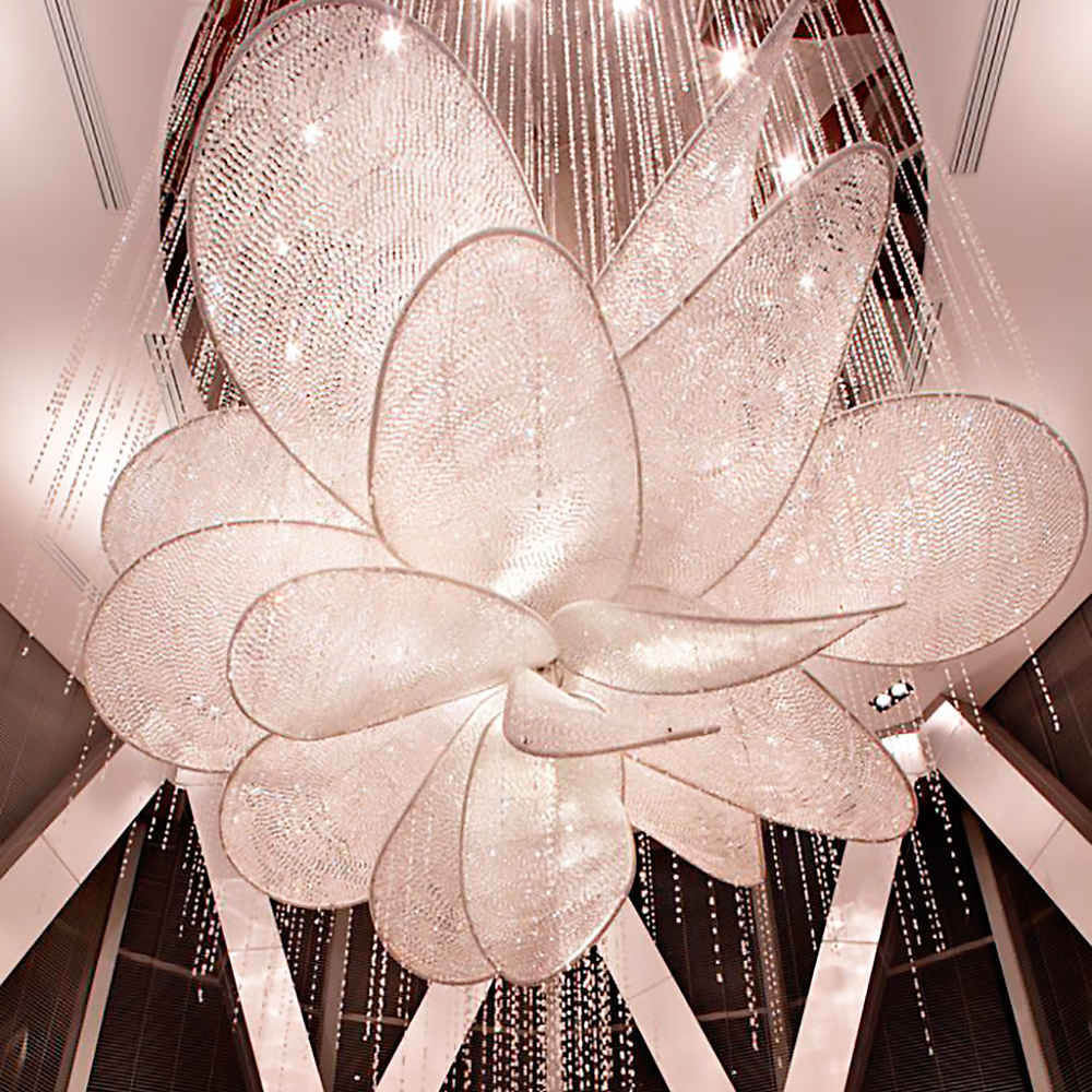 Made in China luxury modern art deco hanging crystal ceiling chandelier