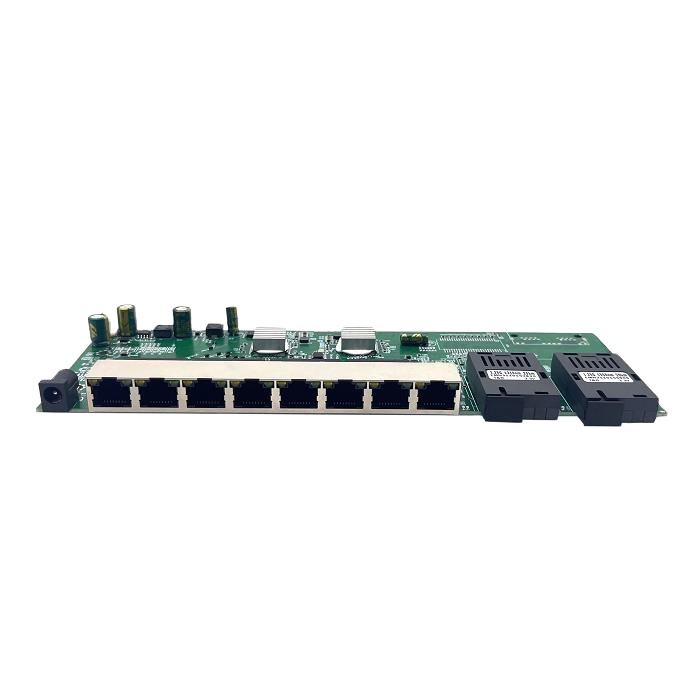 Оптоволоконный коммутатор Ethernet FTTH/FTTP 1,25G 3km, переключатель с обратной связью POE с 8 портами, поддержкой 24-48 В, Пассивный POE, совместимый с PSD и PD