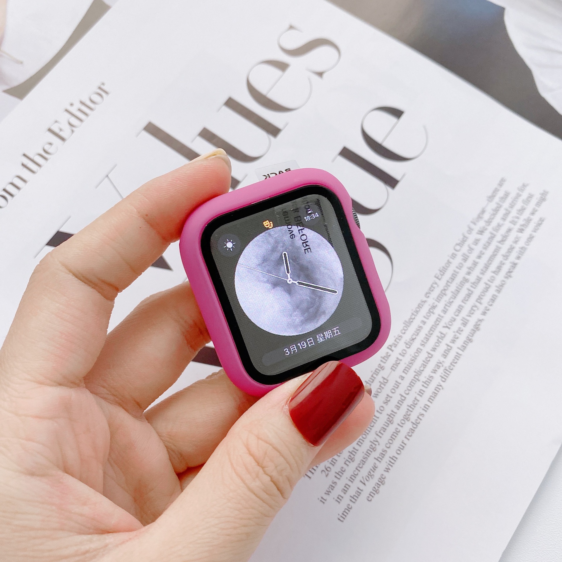 Картонная коробка, защитный чехол для часов iwatch 4567 Sports SE PC + пленка из закаленного стекла для Apple Watch, защитный чехол