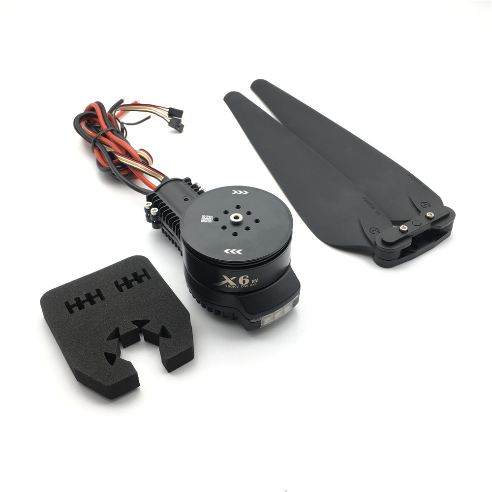 Щеточный электронный регулятор скорости Hobbywing XRotor X6 6215 мотор 80A ESC 2388 складной пропеллер с вращением по часовой стрелке и против часовой стрелки электрической системы для сельскохозяйственных дроны