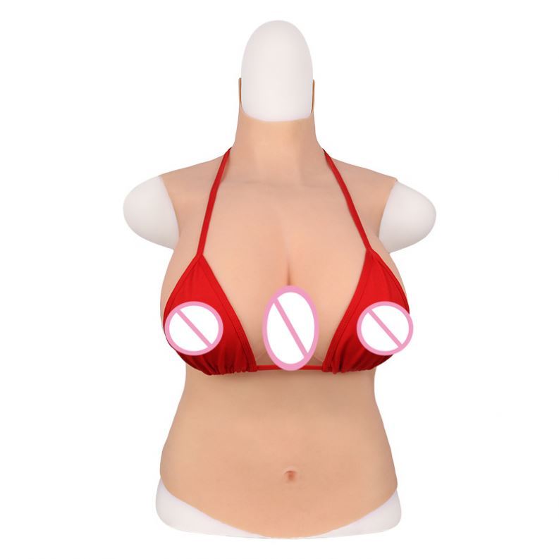 Hot sell Solid half body silicone prosthetic breast real breast CD cross-dressing huge breast sex toys product for man women
