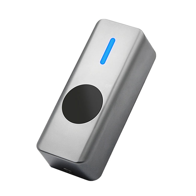 Keysecu Metal Case Touchless 12V 24V IR Door Release Switch 0-30S Time Delay Output No Touch Exit Button