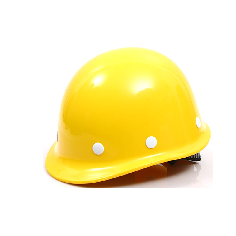 Round glass fibre safety helmet manufacturers wholesale processing customized workshop site labor protection helmet