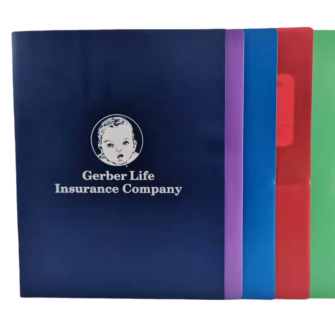 Colorful customized logo Waterproof wear-resistant portable Multicell folder PP vertical grain expanding file Quick shipment