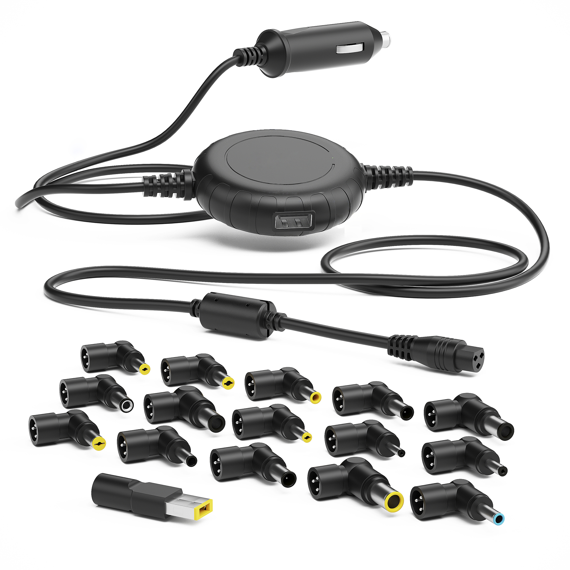 100w Universal Laptop Car Charger Computer Charger AC Power Adapter for DellHp Compaq Acer Asus Lenovo IBM Toshiba Samsung Sony
